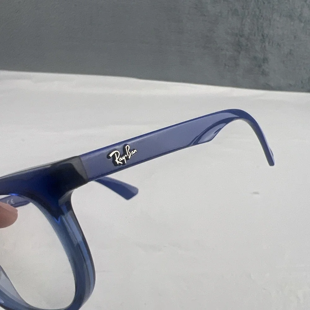 RAY-BAN JR RB1584 3686 Navy Blue Crystal Eyeglasses Frame 48-16-125 EUC!